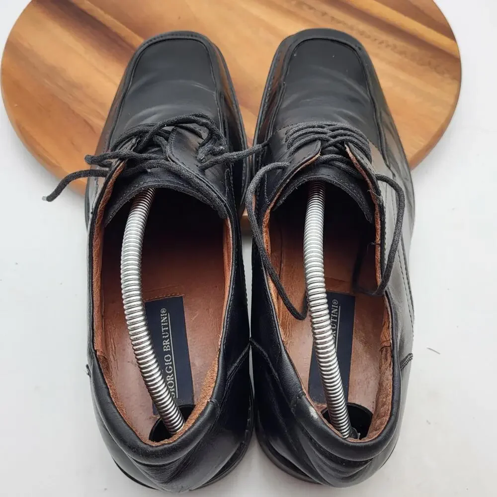 Giorgio‎ Brutini Oxford Dress Shoes Mens Size 10 M Advisor Black Leather
